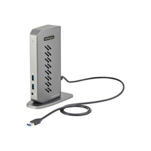 StarTech.com USB-C USB-A Dock - Hybrid Universal USB 3.0 Laptop Docking Station - Dual Monitor 4K 60Hz HDMI/DisplayPort - 6xUSB Type-A/GbE - docking station - USB - 2 x HDMI 2 x DP - GigE