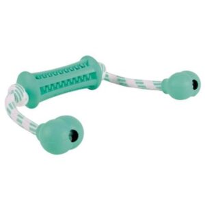 Trixie Denta Fun stick with rope mint fl. rub. 9 cm/37 cm