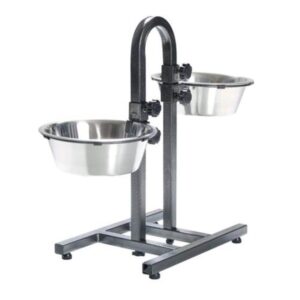 Trixie Dog bar height adjustable stainless steel/metal 2 × 2.8 l/ø 24 cm