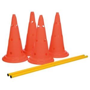 Trixie Pylon obstacles set 2 pcs. ø 30 × 50 cm/100 cm orange/yellow