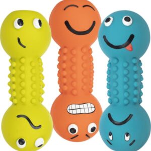 Trixie Smiley dumbbell latex 19 cm assorted colours