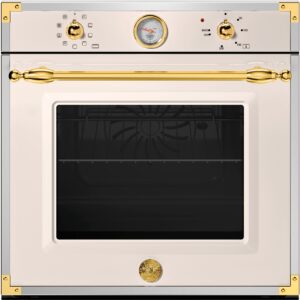 Bertazzoni F609HEREKTAG Inbyggingsovn Heritage, 60 cm, elfenbenshvit/gull