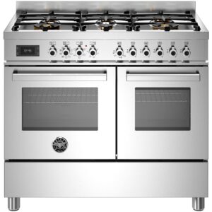 Bertazzoni PRO106L2EXT Gasskomfyr Professional med dobbel ovn, 100 cm