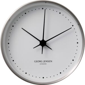 Georg Jensen Henning Koppel Veggur Stål/Hvit 10 cm