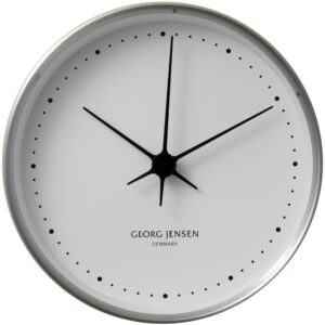 Georg Jensen Henning Koppel Veggur Stål/Hvit 22 cm