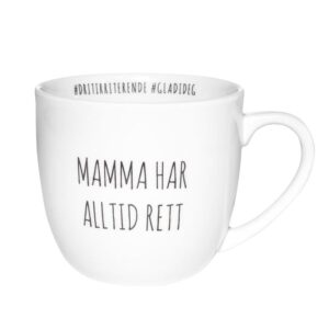 Porsgrunds Porselænsfabrik Hashtag Krus Mamma Har Alltid Rett