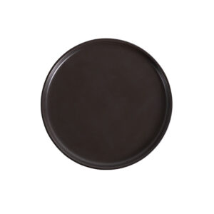 Porsgrunds Porselænsfabrik Natur Asjett m/kant 21cm Matt Sort