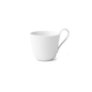 Royal Copenhagen Hvit Riflet Krus Med Høy Hank 33cl