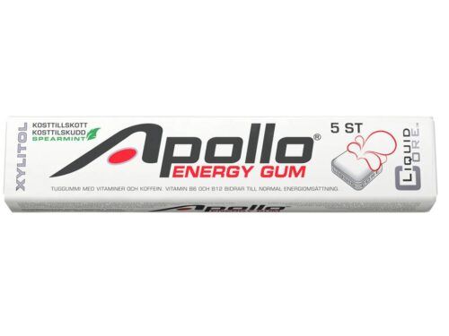 Apollo Energy Gum Spearmint 5 tyggegummi