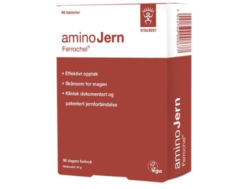 Ferrochel AminoJern 25 mg 90 tabletter