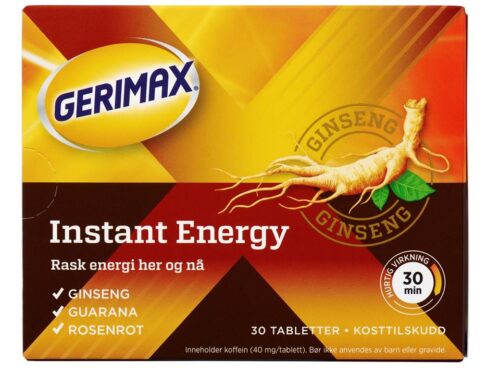 Gerimax Instant Energi 30 tabletter