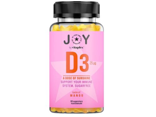 JOY D3 25 µg Mango 60 tyggbare stjerner