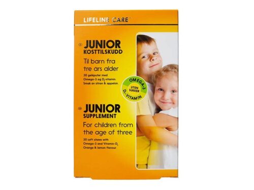 Lifeline Care Junior Kosttilskudd 30 geleputer