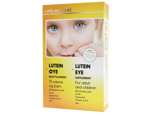 Lifeline Care Lutein Øye Kosttilskudd 60 geleputer