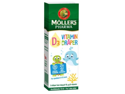 Möller’s Pharma D3 Vitamin Dråper 10 ml