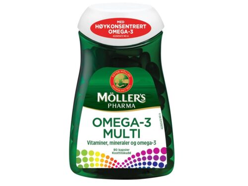 Möllers Pharma Omega-3 Multi Høykonsentrert 80 kapsler