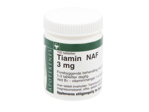 NAF Tiamin 3 mg 100 tabletter