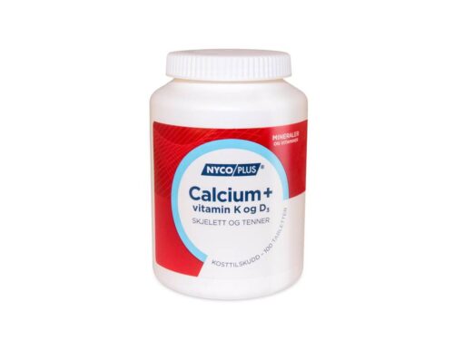 Nycoplus Calcium+ vitamin K og D3 100 tabletter