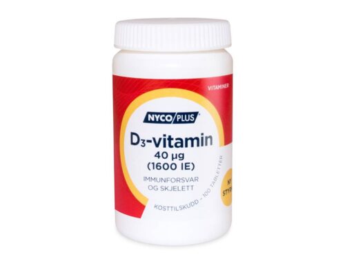 Nycoplus D3-Vitamin 40 µg 100 tabletter