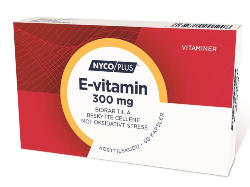 Nycoplus E-Vitamin 300 mg 60 kapsler