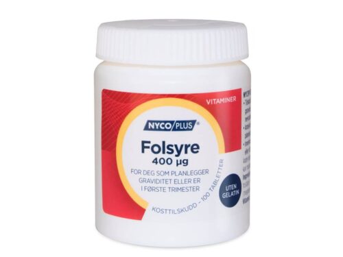 Nycoplus Folsyre 400 µg 100 tabletter