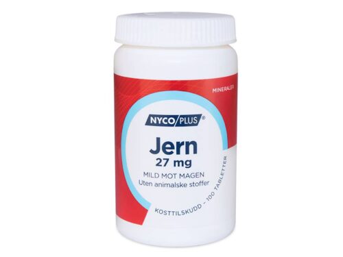 Nycoplus Jern 27 mg 100 tabletter