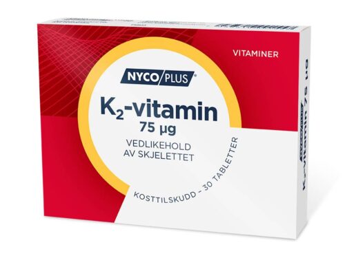 Nycoplus K2-vitamin 75 µg 30 tabletter