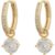Snö of Sweden Rola Round Ring Ear Gold/Clear 7323160737610