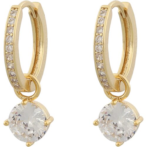 Snö of Sweden Rola Round Ring Ear Gold/Clear 7323160737610