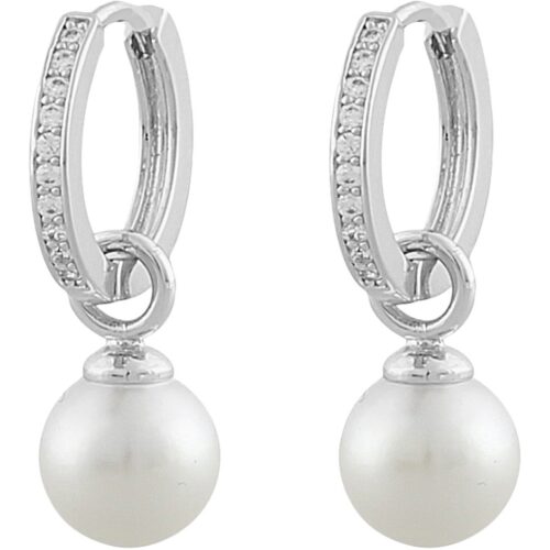 Snö of Sweden Core Pearl Ring Ear Silver/White 7323160748821