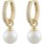Snö of Sweden Core Pearl Ring Ear Gold/White 7323160748838