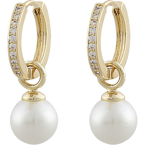 Snö of Sweden Core Pearl Ring Ear Gold/White 7323160748838