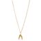 Enamel Copenhagen Necklace Wishbone Clear CZ 5714274019730
