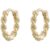 Snö of Sweden Exibit small ring ear plain gold 7323167504284
