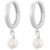 Snö of Sweden Sunday small ring ear silver/white 7323160760427