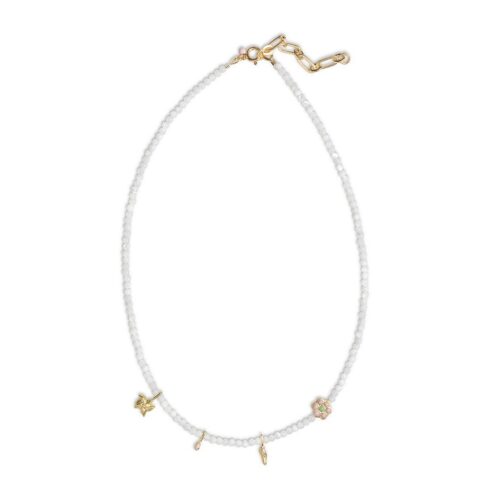 Enamel Copenhagen Necklace, Aruba Pearl – 40 cm 5714274021320