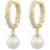 Snö of Sweden London ring pendant ear gold/white 7323160763916