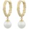 Snö of Sweden London ring pendant ear gold/white 7323160763916