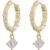 Snö of Sweden Palma Small Ring Pendant Ear Clear – Onesize 7323160780647