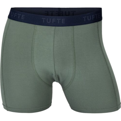 Tufte Mens SoftBoost Boxer Briefs Laurel Wreath / Navy Blazer M 7071812164887