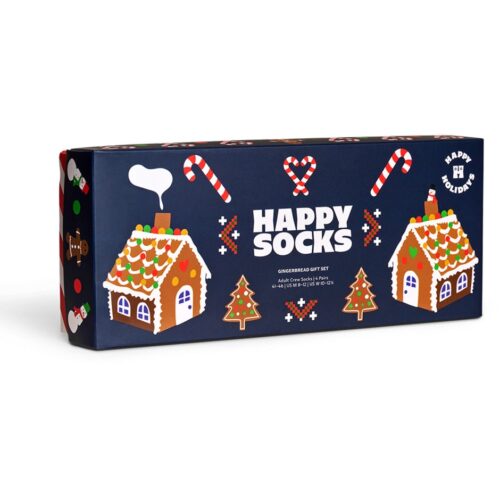 Happy Socks 4-Pack Gingerbread Socks Gift Set 41-46 7333102619614