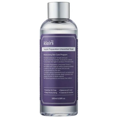 Klairs Supple Preparation Facial Toner Unscented 180 ml 8809115029119