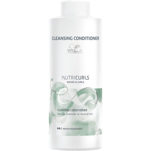 Wella Professionals NUTRICURLS Cleansing Conditioner for Waves & Curls – 1000 ml 3614227348899
