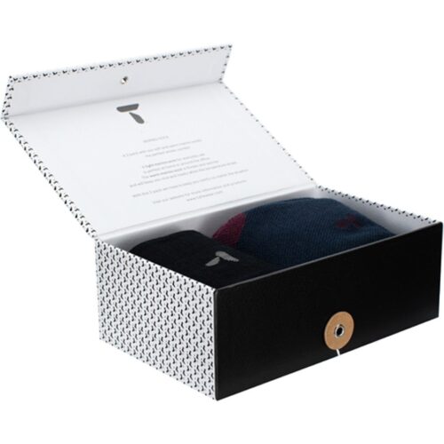 Tufte Giftset 2p Merino Sorte sokker, Str 41-46 7071812094689