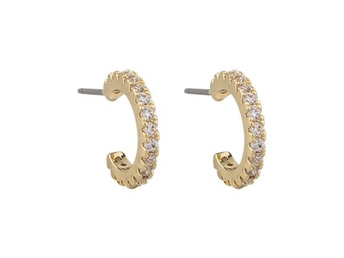 Snö of Sweden Clarissa Small Oval Ear Gold/Clear 7323160600495