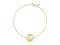 byBiehl Beautiful World Gull-belagt armbånd med jordkloden som charm 5712187216000
