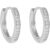Snö of Sweden Elaine Small Ring Ear Silver/Clear 7323160432553