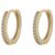 Snö of Sweden Hoop Earrings Gold/Clear 7323160715625