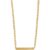 Orelia Flat Curb Bar Necklace Pale Gold 5055509419094