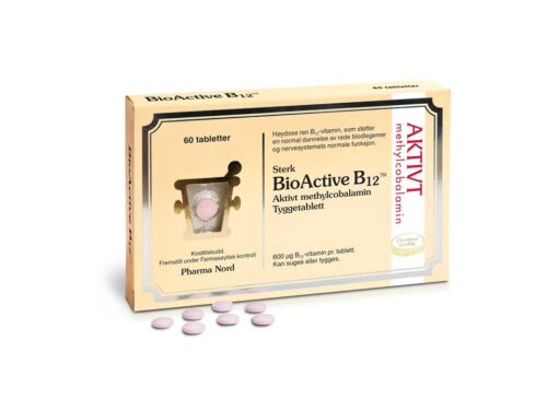 Pharma Nord BioActive B12 600µg 60 tyggetabletter